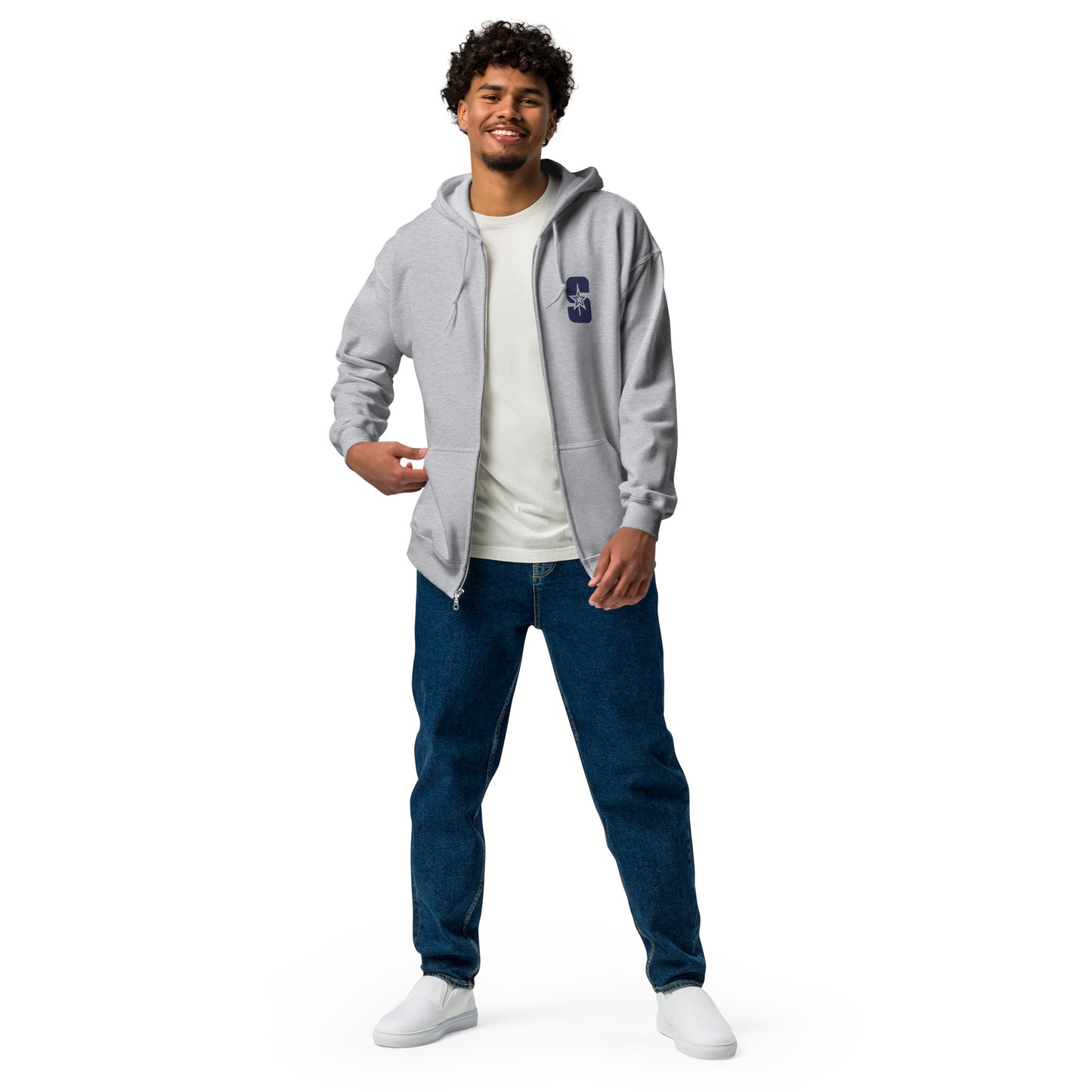 Sweatshirt: Zip Up Hoodie Unisex - Heavy Blend