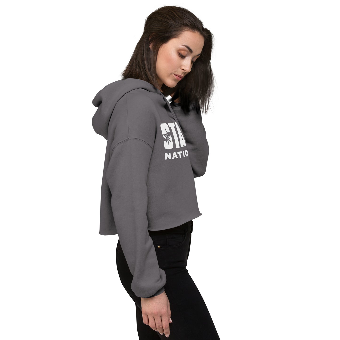 Sweatshirt: Crop Hoodie (Extra Soft)
